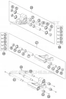 BIELLETTE D'AMORTISSEUR PRO LEVER pour KTM 690 SUPERMOTO ORANGE de 2007