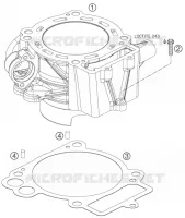CYLINDRE pour KTM 690 SUPERMOTO ORANGE de 2007