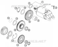 DEMARREUR ELECTRIQUE pour KTM 690 SUPERMOTO ORANGE de 2007