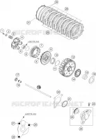 EMBRAYAGE pour KTM 690 SUPERMOTO ORANGE de 2007