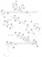 MECANISME DE SELECTION DE VITESSES pour KTM 690 SUPERMOTO ORANGE de 2007