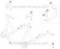 OUTILLAGE SPECIFIQUE pour KTM 690 SUPERMOTO ORANGE de 2007
