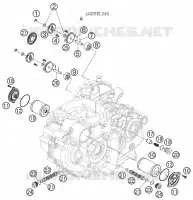 POMPE A HUILE pour KTM 690 SUPERMOTO ORANGE de 2007