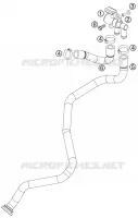 SECONDARY AIR SYSTEM SAS pour KTM 690 SUPERMOTO ORANGE de 2007
