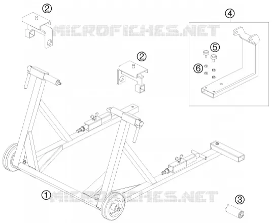 OUTILLAGE SPECIFIQUE KTM MOTO 690 2008 SUPERMOTO  690 SUPERMOTO R