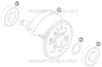 ARBRE D'EQUILIBRAGE pour KTM 690 SMC de 2008