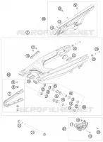 BRAS OSCILLANT  pour KTM 690 SMC de 2008