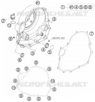 CARTER EMBRAYAGE pour KTM 690 SMC de 2008