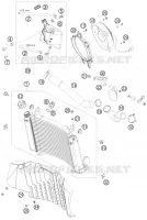 CIRCUIT DE REFROIDISSEMENT pour KTM 690 SMC de 2008