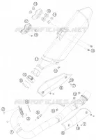 ECHAPPEMENT pour KTM 690 SMC de 2008