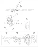 ETRIER DE FREIN AVANT pour KTM 690 SMC de 2008