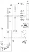 FOURCHE (PIECES) pour KTM 690 SMC de 2008