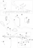 GUIDON / COMMANDES pour KTM 690 SMC de 2008