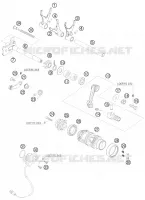 MECANISME DE SELECTION DE VITESSES pour KTM 690 SMC de 2008