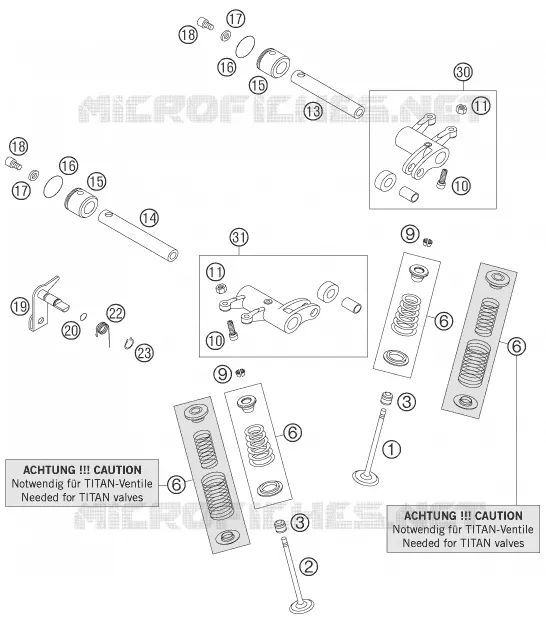 SOUPAPES KTM MOTO 450 2007 SMR  450 SMR
