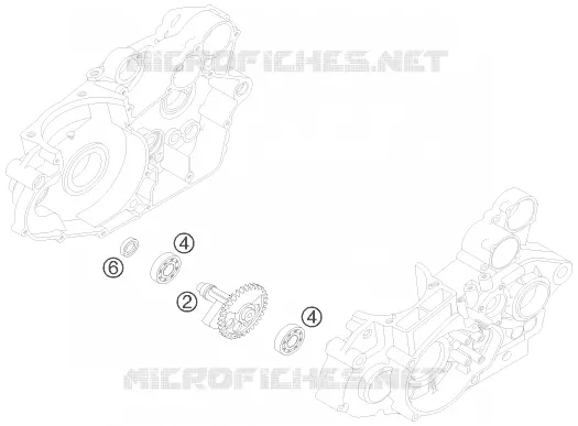 ARBRE D'EQUILIBRAGE KTM MOTO 525 2009 ATV  525 XC ATV