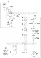AMORTISSEUR (PIECES) pour KTM 505 SX ATV de 2012