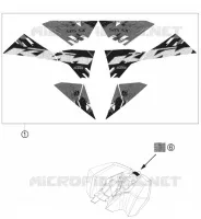 AUTOCOLLANTS pour KTM 505 SX ATV de 2012