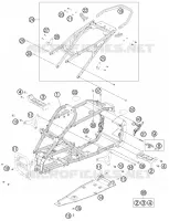 CADRE pour KTM 505 SX ATV de 2012