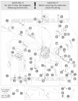 CARBURATEUR pour KTM 505 SX ATV de 2012