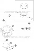 CYLINDRE pour KTM 505 SX ATV de 2012