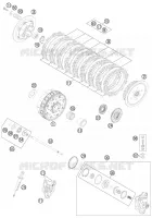 EMBRAYAGE pour KTM 505 SX ATV de 2012