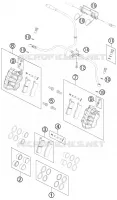 ETRIER DE FREIN AVANT pour KTM 505 SX ATV de 2012
