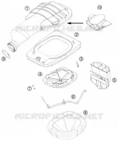 FILTRE A AIR pour KTM 505 SX ATV de 2012