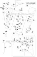 GUIDON / COMMANDES pour KTM 505 SX ATV de 2012
