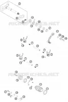 MECANISME DE SELECTION DE VITESSES pour KTM 505 SX ATV de 2012