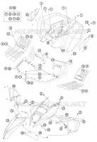 PLASTIQUES pour KTM 505 SX ATV de 2012