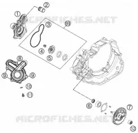 POMPE A EAU pour KTM 505 SX ATV de 2012