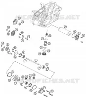 POMPE A HUILE pour KTM 505 SX ATV de 2012