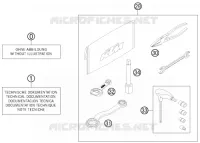 TROUSSE A OUTILS / MANUELS / OPTIONS pour KTM 505 SX ATV de 2012