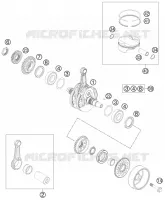 VILEBREQUIN / PISTON pour KTM 505 SX ATV de 2012