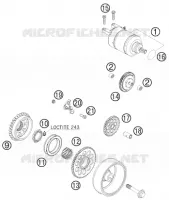 DEMARREUR ELECTRIQUE pour KTM 505 SX ATV de 2010