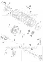 EMBRAYAGE pour KTM 505 SX ATV de 2010