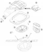 FILTRE A AIR pour KTM 505 SX ATV de 2010