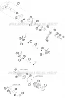 MECANISME DE SELECTION DE VITESSES pour KTM 505 SX ATV de 2010