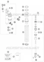 AMORTISSEUR (PIECES) pour KTM 450 SX ATV de 2009