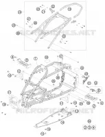 CADRE pour KTM 450 SX ATV de 2009