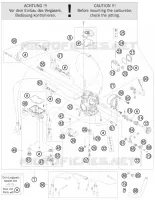 CARBURATEUR pour KTM 450 SX ATV de 2009