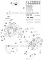 CARTER MOTEUR pour KTM 450 SX ATV de 2009