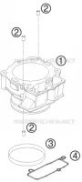 CYLINDRE pour KTM 450 SX ATV de 2009