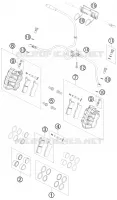 ETRIER DE FREIN AVANT pour KTM 450 SX ATV de 2009