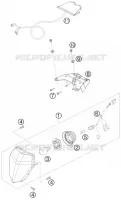 PHARE / FEU ARRIERE pour KTM 450 SX ATV de 2009