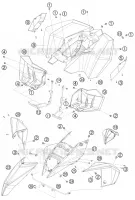 PLASTIQUES pour KTM 450 SX ATV de 2009