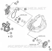 POMPE A EAU pour KTM 450 SX ATV de 2009
