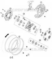 ROUE AVANT pour KTM 450 SX ATV de 2009