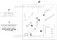 TROUSSE A OUTILS / MANUELS / OPTIONS pour KTM 450 SX ATV de 2009